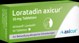 LORATADIN axicur 10 mg Tabletten 50 St