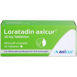 LORATADIN axicur 10 mg Tabletten 50 St.