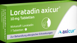 LORATADIN axicur 10 mg Tabletten 7 St