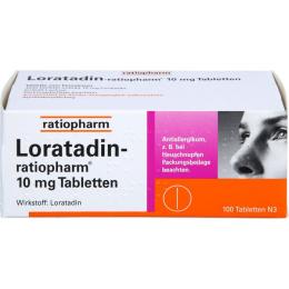 LORATADIN-ratiopharm 10 mg Tabletten 100 St.