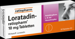 LORATADIN-ratiopharm 10 mg Tabletten 20 St