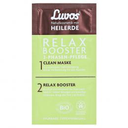 LUVOS Heilerde Relax Booster&Clean Maske 2+7,5ml 1 P Gesichtsmaske