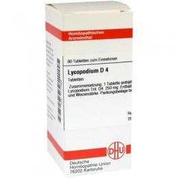 LYCOPODIUM D 4 Tabletten 80 St