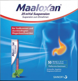 MAALOXAN 25 mVal Suspension 50X10 ml