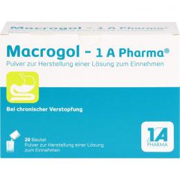 MACROGOL-1A Pharma Plv.z.Her.e.Lsg.z.Einnehmen 20 St.