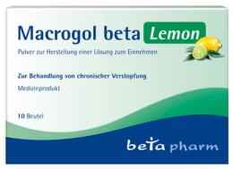 MACROGOL beta Lemon Plv.z.Her.e.Lsg.z.Einnehmen 10 St