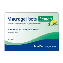 MACROGOL beta Lemon Plv.z.Her.e.Lsg.z.Einnehmen 10 St Pulver zur Herstellung einer Lösung zum Einnehmen