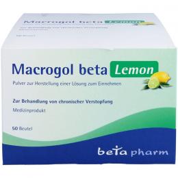 MACROGOL beta Lemon Plv.z.Her.e.Lsg.z.Einnehmen 50 St.