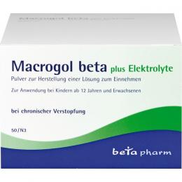 MACROGOL beta plus Elektrolyte Plv.z.H.e.L.z.Einn. 50 St.