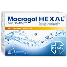 Macrogol Hexal plus Elektrolyte 10 St Pulver zur Herstellung einer Lösung zum Einnehmen