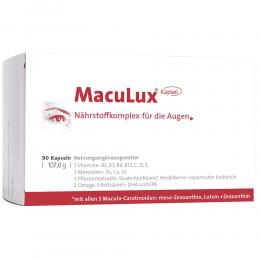 Ein aktuelles Angebot für MACULUX Kapseln 90 St Kapseln Nahrungsergänzung - jetzt kaufen, Marke ebiga-VISION GmbH.