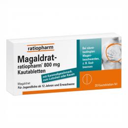 Ein aktuelles Angebot für Magaldrat-ratiopharm 800mg Tabletten 20 St Tabletten Sodbrennen - jetzt kaufen, Marke ratiopharm GmbH.