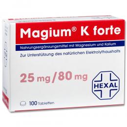 Ein aktuelles Angebot für Magium K forte Tabletten 100 St Tabletten Mineralstoffe - jetzt kaufen, Marke Hexal AG.