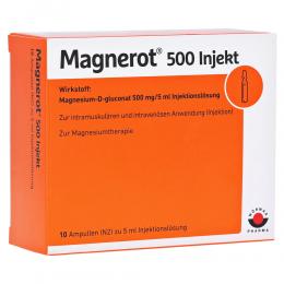 MAGNEROT 500 Injekt Ampullen 10 X 5 ml Ampullen