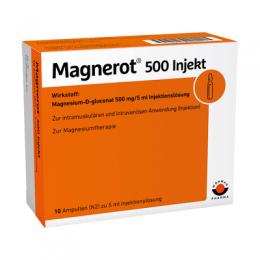 MAGNEROT 500 Injekt Ampullen 10X5 ml