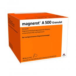 Ein aktuelles Angebot für MAGNEROT A 500 Beutel Granulat 50 St Granulat Nahrungsergänzungsmittel - jetzt kaufen, Marke Wörwag Pharma GmbH & Co. KG.