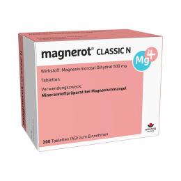Ein aktuelles Angebot für magnerot CLASSIC N 200 St Tabletten Mineralstoffe - jetzt kaufen, Marke Wörwag Pharma GmbH & Co. KG.