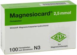 Ein aktuelles Angebot für Magnesiocard 2,5mmol Filmtabletten 100 St Filmtabletten Mineralstoffe - jetzt kaufen, Marke Verla-Pharm Arzneimittel GmbH & Co. KG.
