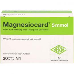 MAGNESIOCARD 5 mmol Plv.z.Her.e.Lsg.z.Einnehmen 20 St.
