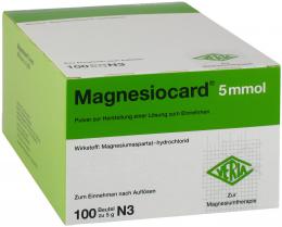 Magnesiocard 5mmol Pulver 100 St Pulver zur Herstellung einer Lösung zum Einnehmen