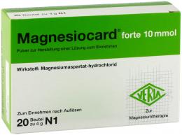Magnesiocard forte 10 mmol 20 St Pulver zur Herstellung einer Lösung zum Einnehmen