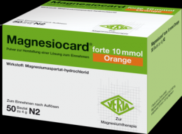 MAGNESIOCARD forte 10 mmol Orange Plv.z.H.e.L.z.E. 50 St