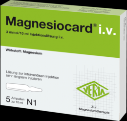 MAGNESIOCARD i.v. Injektionslsung 5X10 ml