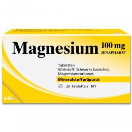 Magnesium 100mg Jenapharm Tabletten 20 St Tabletten