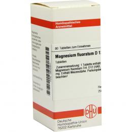 Ein aktuelles Angebot für Magnesium fluoratum D12 80 St Tabletten Homöopathische Einzelmittel - jetzt kaufen, Marke DHU-Arzneimittel GmbH & Co. KG.