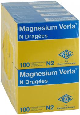 Magnesium Verla N Dragées 10 X 100 St Tabletten magensaftresistent