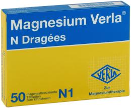 Magnesium Verla N Dragées 50 St Tabletten magensaftresistent