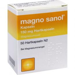 Ein aktuelles Angebot für Magno Sanol Kapseln 50 St Hartkapseln Mineralstoffe - jetzt kaufen, Marke Apontis Pharma Deutschland Gmbh & Co. Kg.