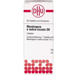 MANDRAGORA E radice siccata D 6 Tabletten 80 St.