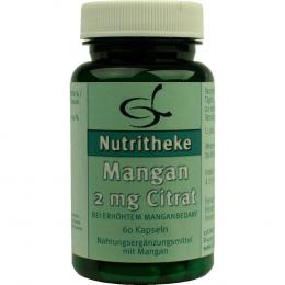 MANGAN 2 mg Citrat 60 St Kapseln