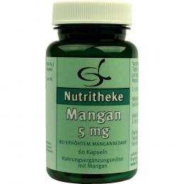 Ein aktuelles Angebot für MANGAN 5 mg Kapseln 60 St Kapseln Nahrungsergänzungsmittel - jetzt kaufen, Marke 11 A Nutritheke GmbH.