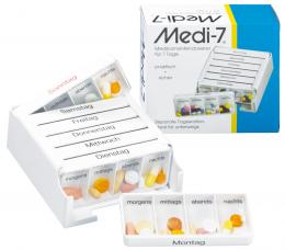 Ein aktuelles Angebot für MEDI 7 Medikamentendosierer für 7 Tage 1 St ohne Häusliche Pflege - jetzt kaufen, Marke Hans-H. Hasbargen GmbH.