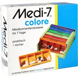MEDI 7 Medikamentendosierer für 7 Tage colore 1 St ohne