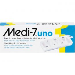 MEDI 7 uno Medikamentendosierer für 7 Tage weiß 1 St.