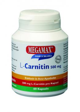 MEGAMAX L-Carnitin 500 mg Kapseln 52 g