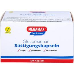 MEGAMAX Sättigungskapseln Glucomannan 120 St.
