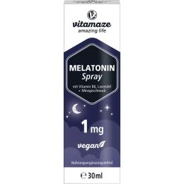 MELATONIN 1 mg hochdosiert vegan Spray 30 ml