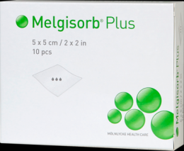 MELGISORB Plus Alginat Verband 5x5 cm steril 10 St