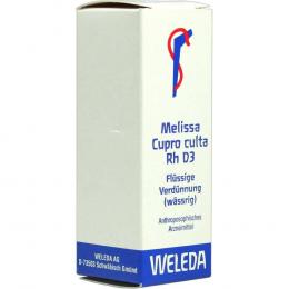 Ein aktuelles Angebot für MELISSA CUPRO culta RH D 3 Dilution 20 ml Dilution Naturheilkunde & Homöopathie - jetzt kaufen, Marke Weleda AG.