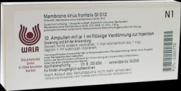 MEMBRANA sinus frontalis GL D 12 Ampullen 10X1 ml