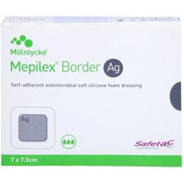 MEPILEX Border Ag Schaumverb.7x7,5 cm steril 5 St.