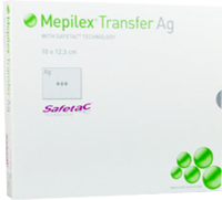 MEPILEX Transfer Ag Schaumverband 10x12,5 cm ster. 5 St