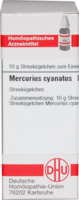 MERCURIUS CYANATUS D 6 Globuli 10 g