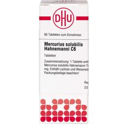 MERCURIUS SOLUBILIS Hahnemanni C 6 Tabletten 80 St.