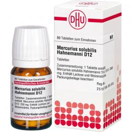 MERCURIUS SOLUBILIS Hahnemanni D 12 Tabletten 80 St.