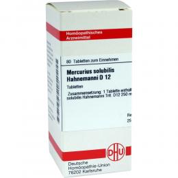 Ein aktuelles Angebot für Mercurius solubilis Hahnemanni D12 Tabletten 80 St Tabletten Naturheilmittel - jetzt kaufen, Marke DHU-Arzneimittel GmbH & Co. KG.